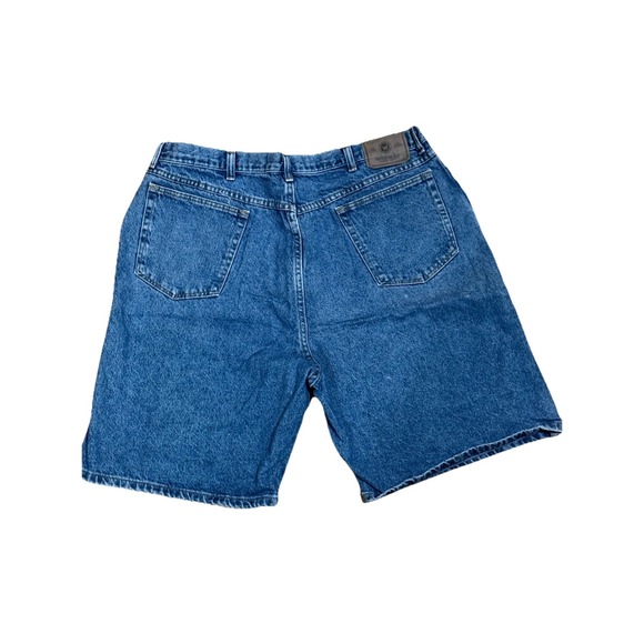 Wrangler Shorts Mens 40 Blue Bermuda Workwear Skater Denim Cotton Jort EUC - Picture 2 of 6